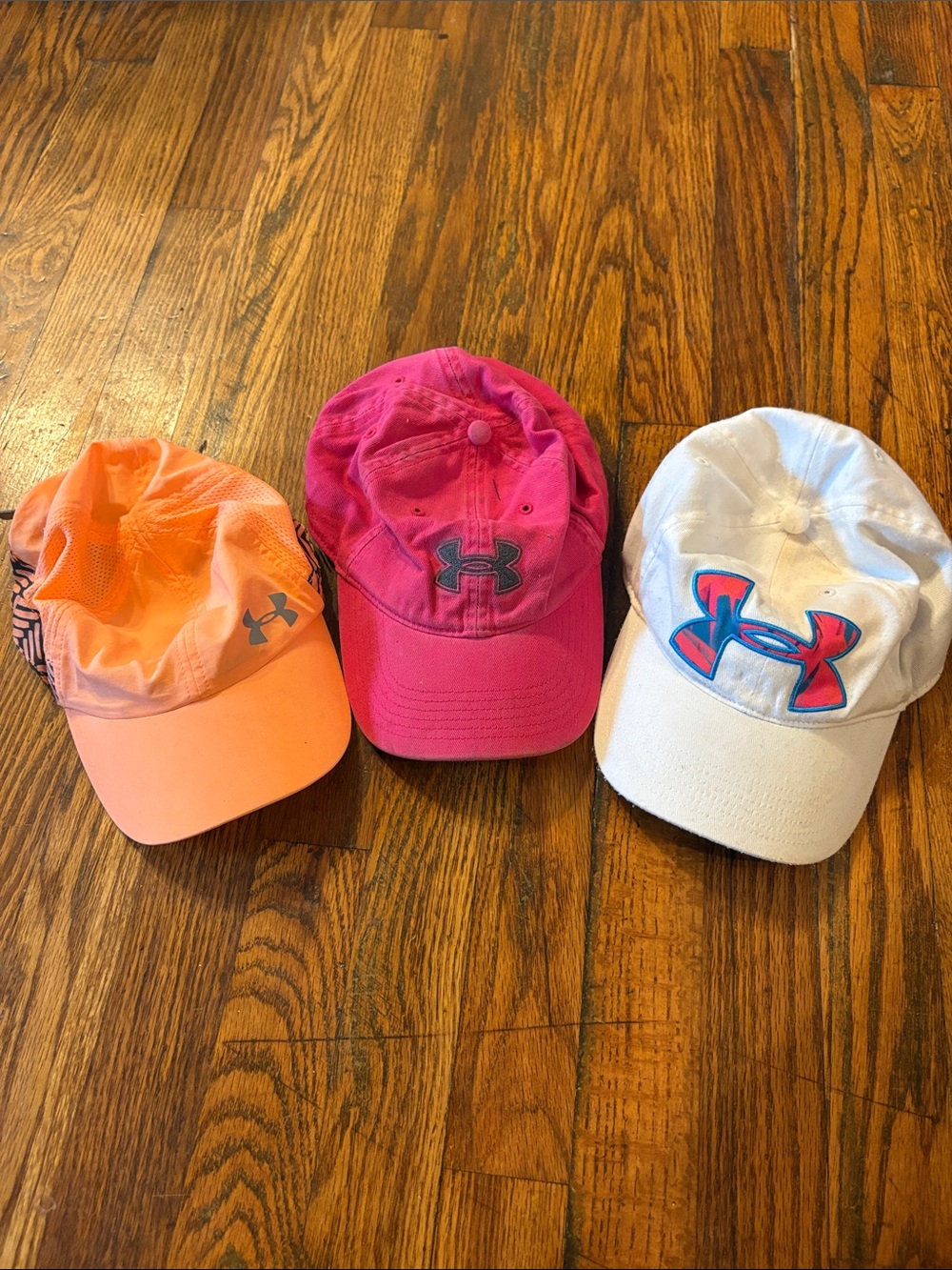 Under Armour Women’s Pink, Coral and White Baseball Cap Set - 3 Pack